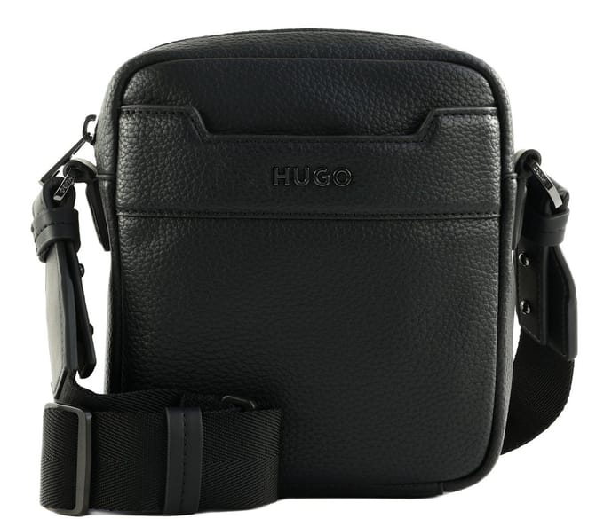 HUGO Schoudertas Speedyork Zip Bag Black Zwart