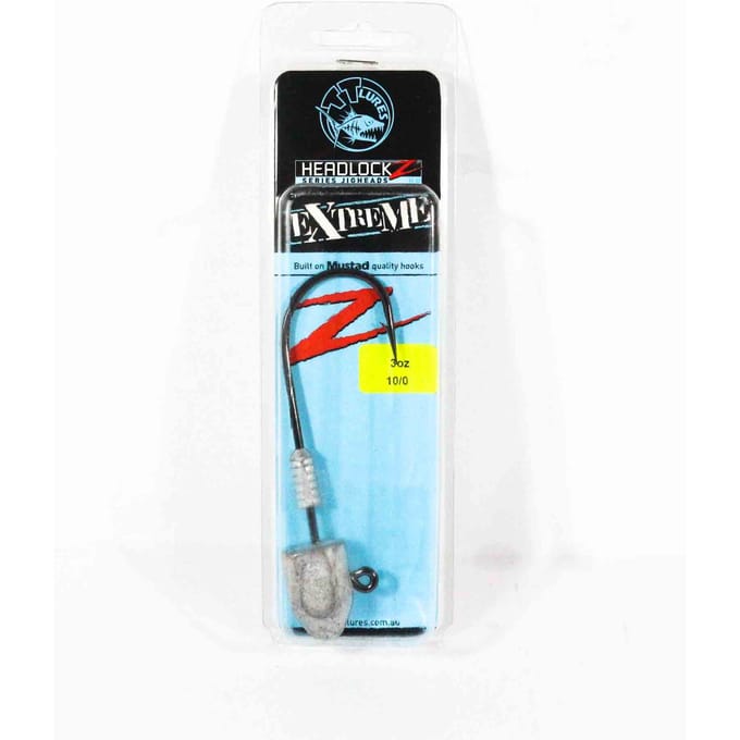 Tackle Tactics TT Headlockz Extreme Tête plombée 3 oz 10/0 1/paquet (3931) black
