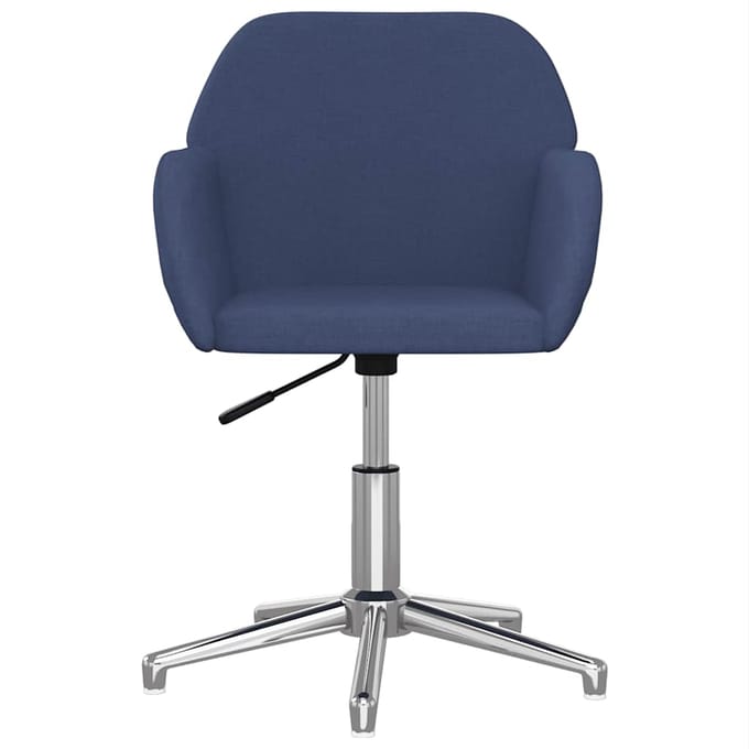 vidaXL - Kantoorstoel - draaibaar - stof - blauw