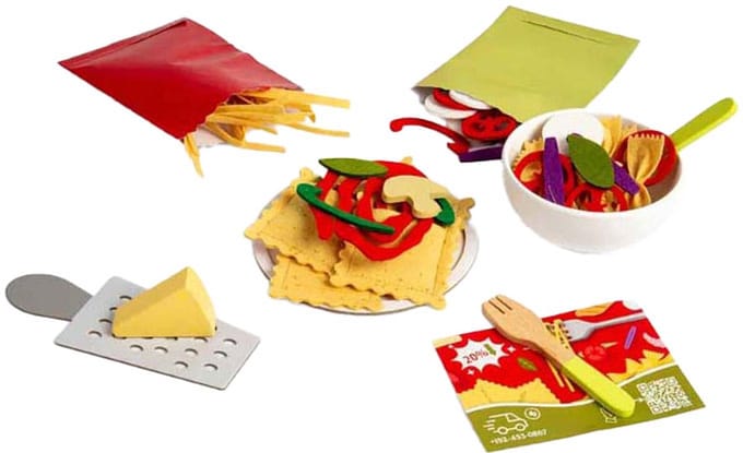 Bigjigs Pasta voor Twee Speelset, 64dlg.