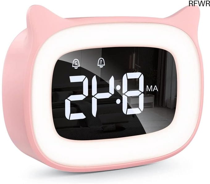 Licht Wekker Wake Up Light- Digitale Wekker met Lamp - Slaaphulp met USB Aansluiting - Modern