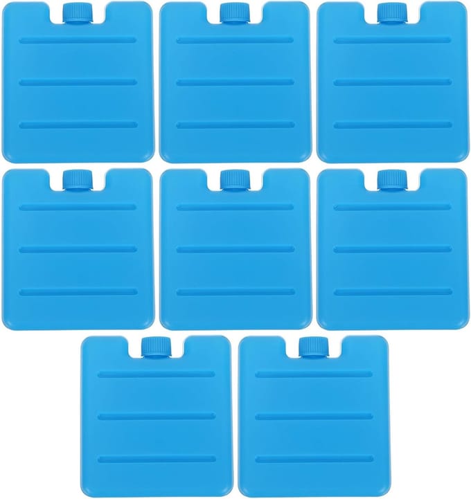 Herbruikbare Koelaccu - Koelblokken - Koelboxen Lunchboxen - Langdurige Koeling - 8x7.5x1.8cm - Blauw