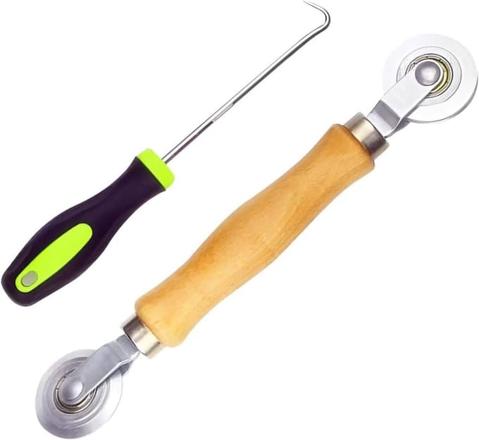 Professionele Spline Roller en Puller Tool voor het Installeren van Horren en Insectennetten, Inclusief Accessoires en Tape