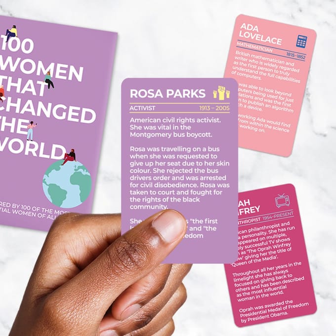 Gift Republic 100 Women that Changed the World kaarten