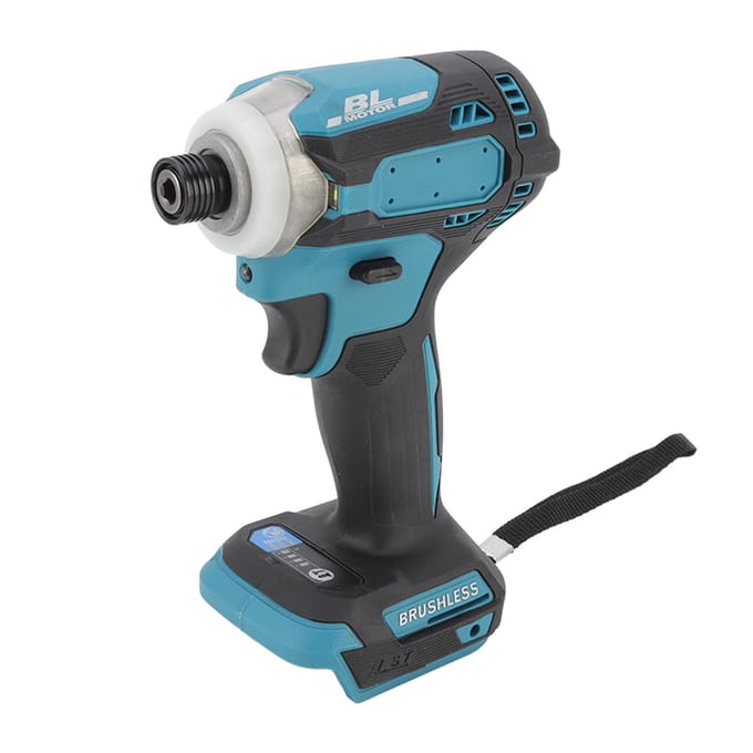 Borstelloze lithium-ion slagschroevendraaier met 3 snelheden en LED-verlichting.