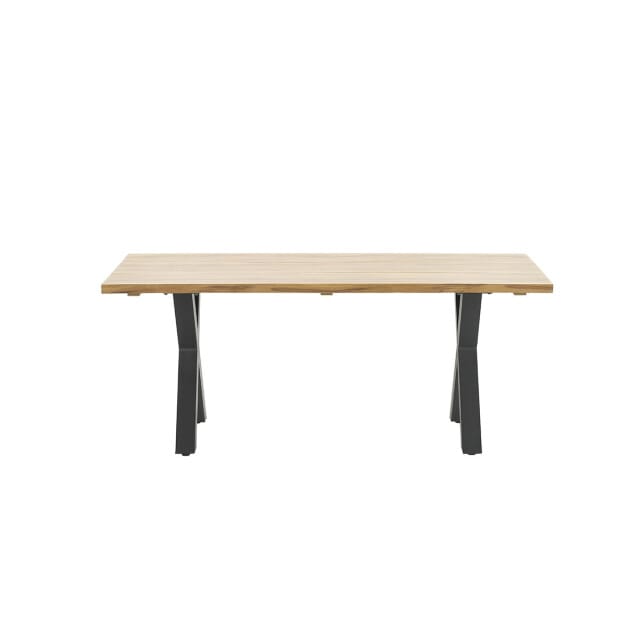 Garden Impressions Zeus dining tafel 180x100 cm carbon black teak look