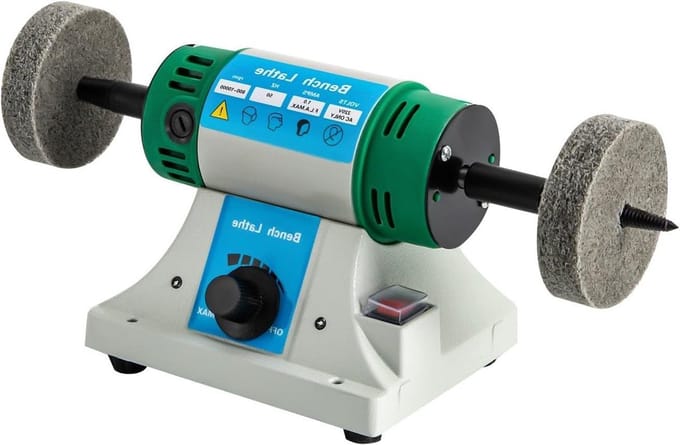 Polijstmachine - Draaibank motor - Materiaal bewerken - Variabele snelheid - 320W - Groen
