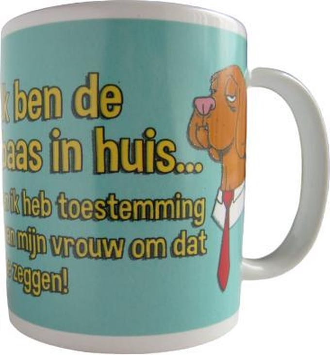 Funny Mug | Ik ben de baas in huis