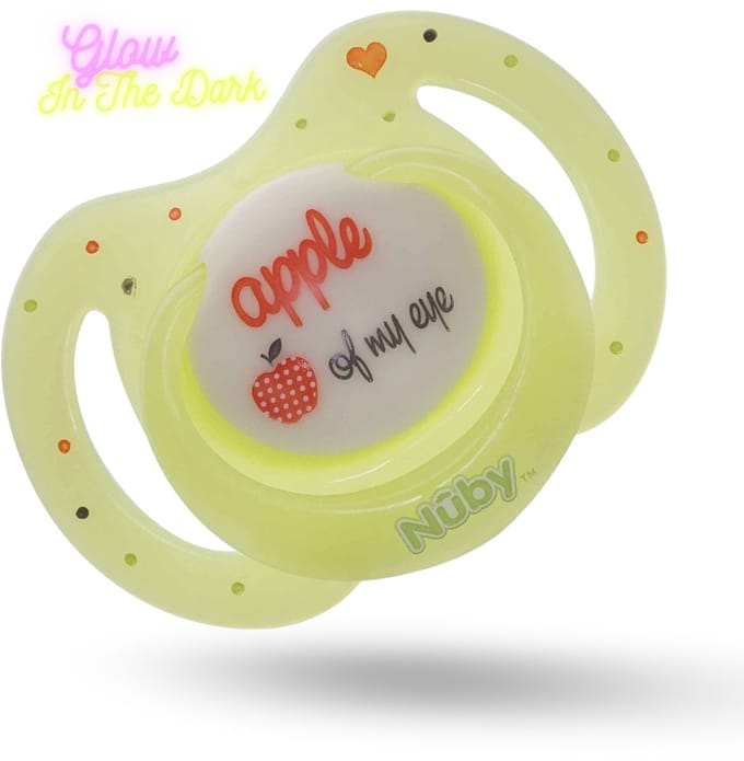Nuby Natural Fopspeen 0-6m - Glow In The Dark