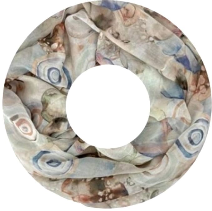 Dunne Colsjaal - Print - (20297#) - Khaki