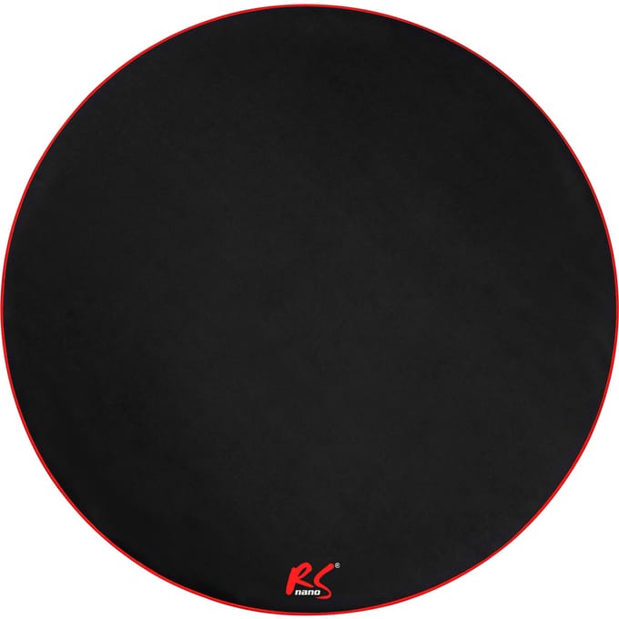 NanoRS - Bureaustoelmat - Mat voor gamestoel - Rood - 100cm, RS172 - Zwart