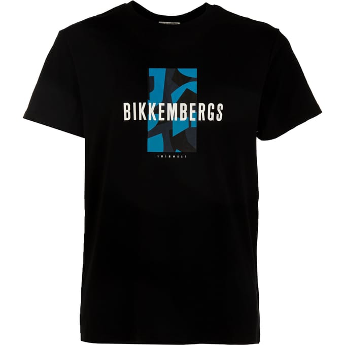 Heren-T-shirt met ronde hals en logo