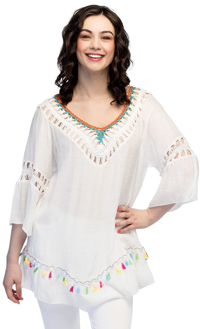 Boland - Tuniek Benirras - Volwassenen - Hippie - Festival - Boho