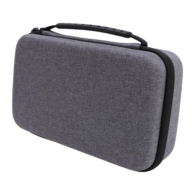 Étui de Voyage Rigide EVA Nylon Protecteur Ample Espace Sac de Rangement de Voyage pour Mini M4 M4 Pro Puce Bureau gray