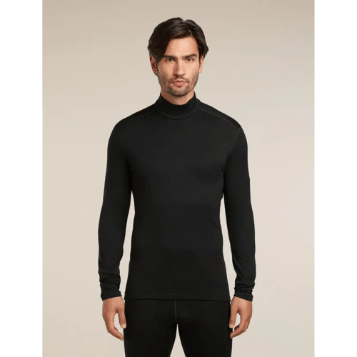 Icebreaker 260 Tech LS Turtleneck Shirt Heren (Maat - L, Kleur - BLACK)