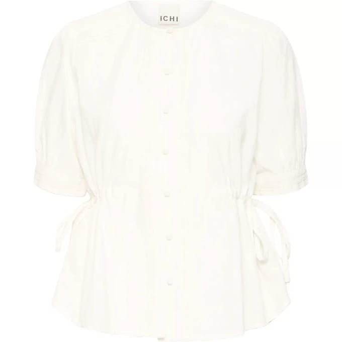 Ichi Blouse Ihgunda Sh 20125452 114201 Cloud Dancer Dames Maat - W40