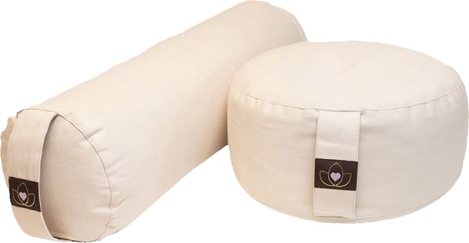 Pakket bolster en meditatiekussen - sand