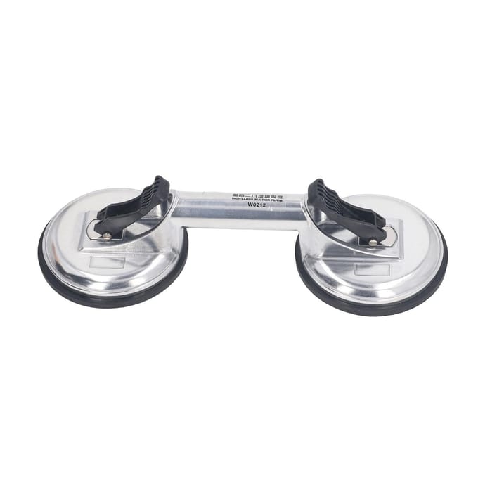 Ventouse en Verre 2 Griffes Robuste Lève-Vitre pour Sol en Granit Miroir Marbre 120kg white