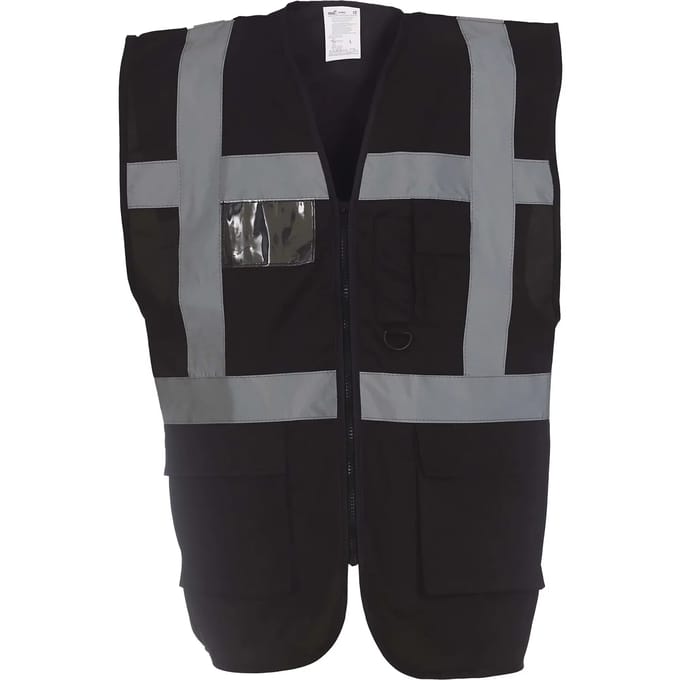 Yoko Signalisatie multifunctioneel executive vest YHVW801 - Black - XXL