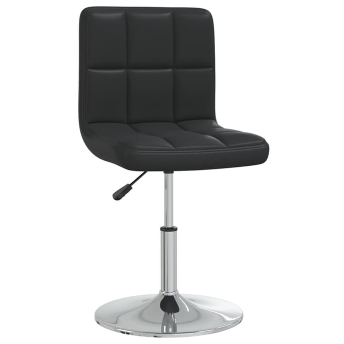vidaXL - Eetkamerstoelen - 2 - st - kunstleer - zwart
