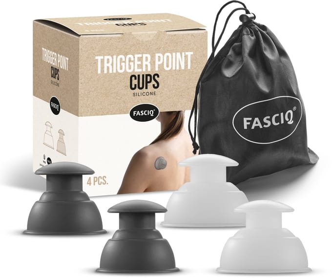 FASCIQ® EasyPush - Cupping set - cupping cups - triggerpoint behandeling - fascia behandeling - huidverbetering - spierherstel