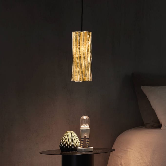 Slamp Accordéon verticale hanglamp goud/zwart