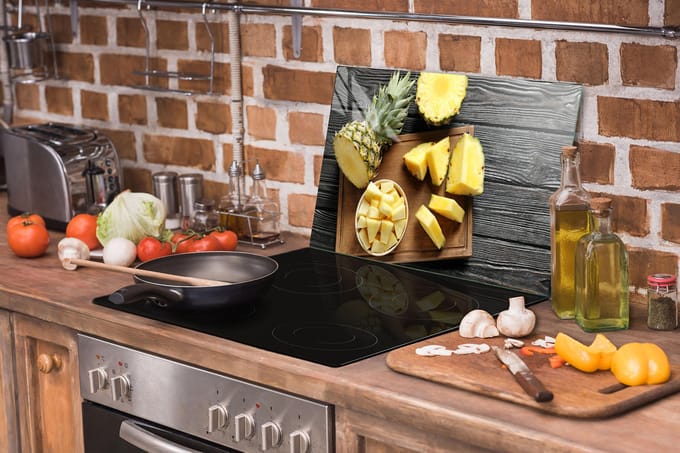 TMK ArtDeko - Ananas Snijplank - 52x30cm - Glas - Antislip