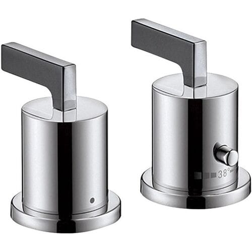 AXOR Citterio ready set 2-hole bath rim thermostat; lever handles