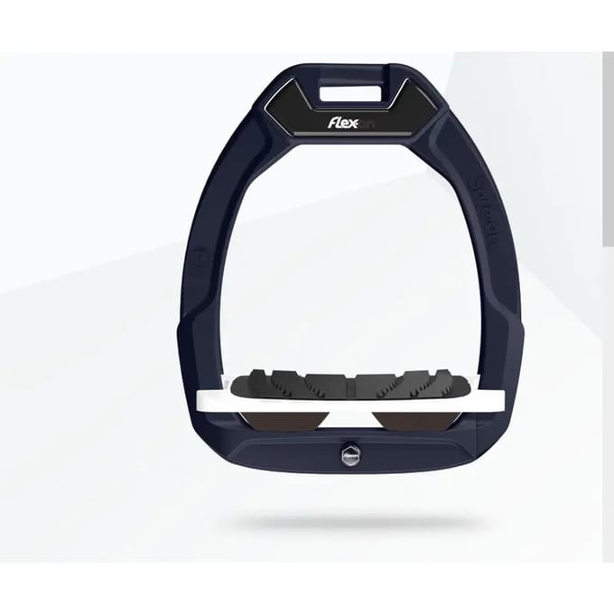 Veiligheidsstijgbeugels Rij-Comfort Marine/Wit/Bruin Flex-On Safe-On