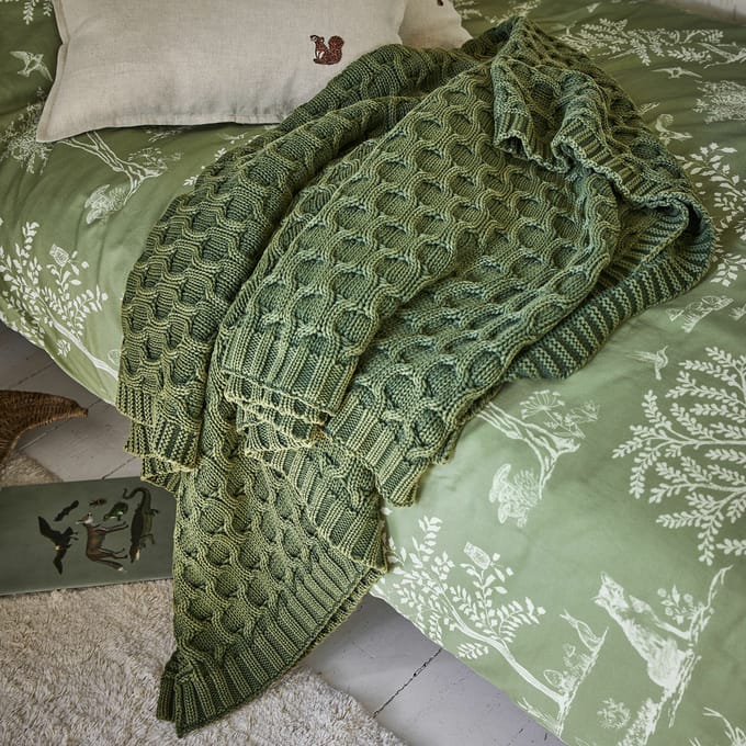 LOBERON Plaid Sovilex groen