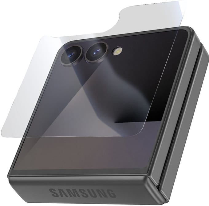 Force Case, Screenprotector geschikt voor Samsung Galaxy Z Flip 7 - 2.5D 9H+ Tempered Glass, Transparant