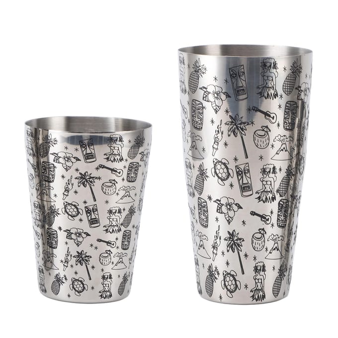 Cocktailshaker Set 304 Roestvrij Staal Grote Capaciteit Lekvrij Langdurig Gebruik Boston Bar Shaker L gray