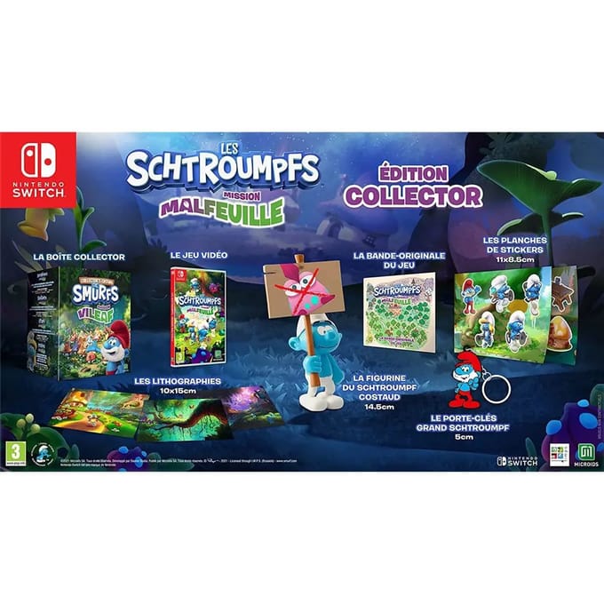 Videogames Microids Les Schtroumpfs Mission Malfeuille Collector - Switch