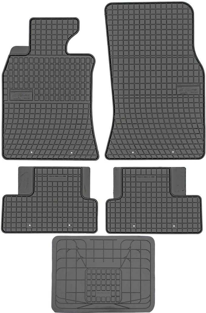 Frogum Serie - Rubber Matten - Mini Cooper 2001-2013 - Zonder Stoppers - Zwarte Kleur