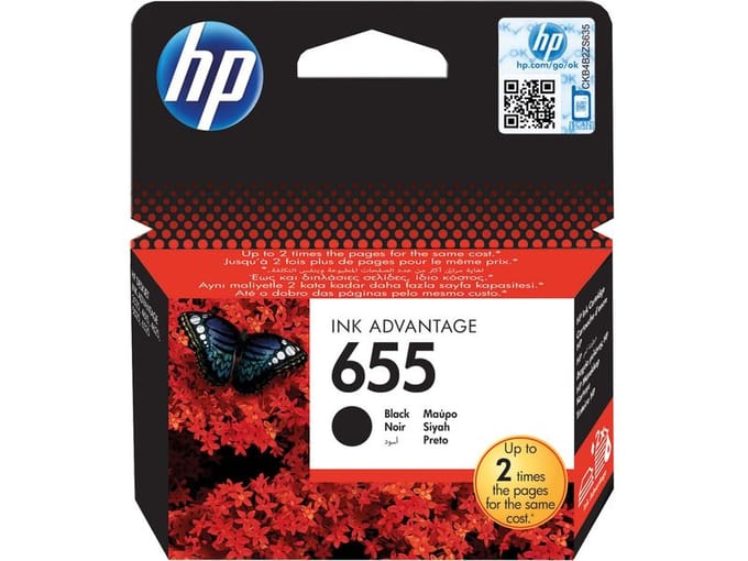 HP 655 (CZ109AE) inktcartridge zwart (origineel)