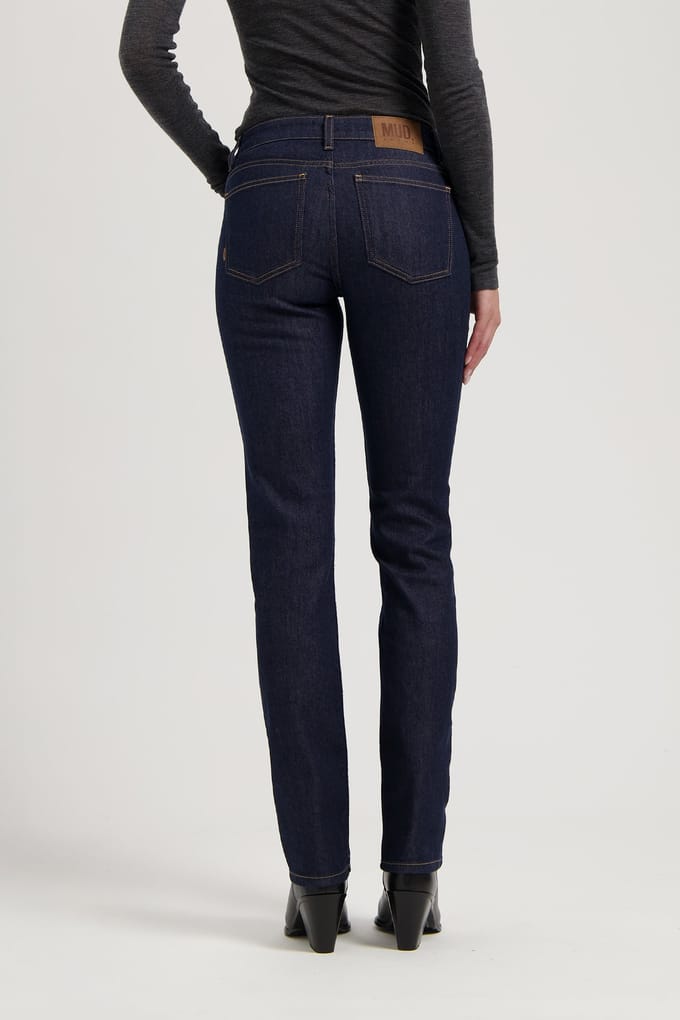Mud Jeans Logan Mid Slim Rinse Taglia: W25L34 | Jeans Slim Fit Outlet | Donna