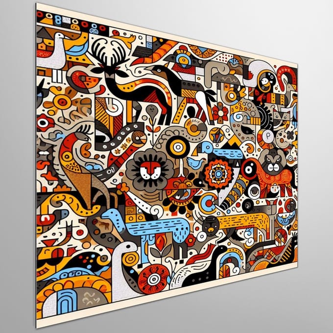 Kunstprint | Wanddecoratie | Dibond | 40 × 40 cm