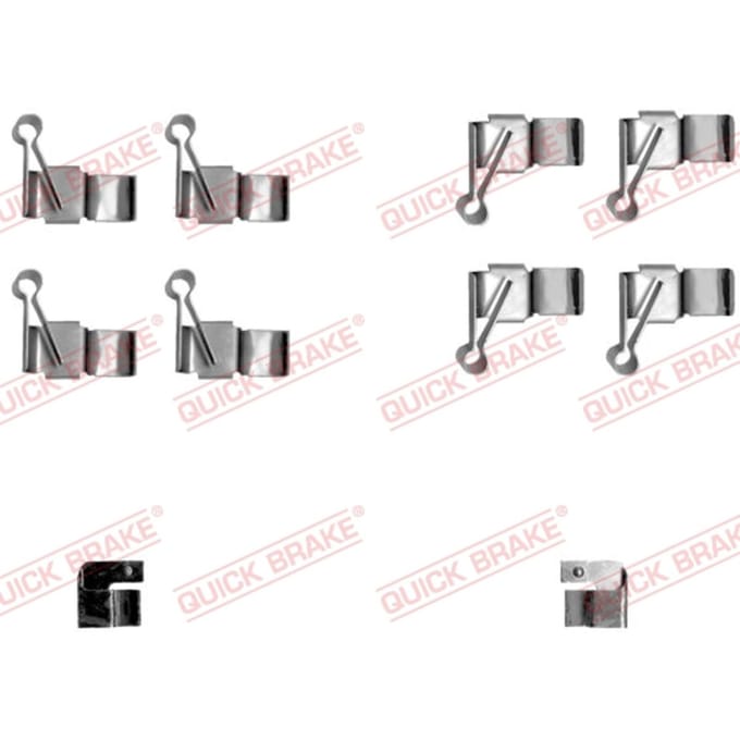 Toebehorenset, schijfremblok QUICK BRAKE 109-1238