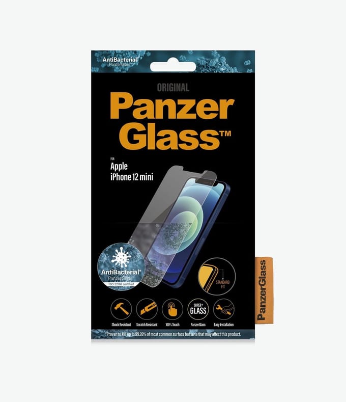 PanzerGlass Screenprotector geschikt voor Apple iPhone 12 Mini Glazen | PanzerGlass Standard Fit Screenprotector - Case Friendly