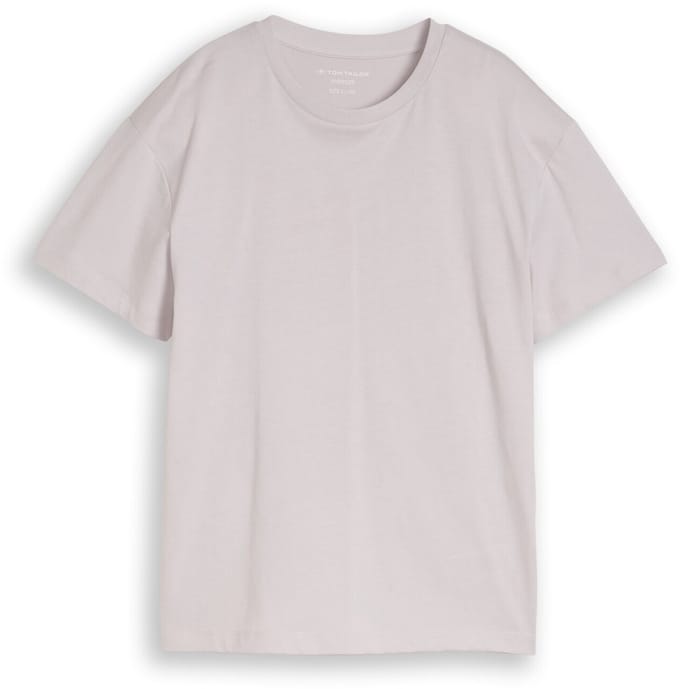 Tom Tailor - Oversized T-shirt met print - Maat 152 - dusty greyish lilac