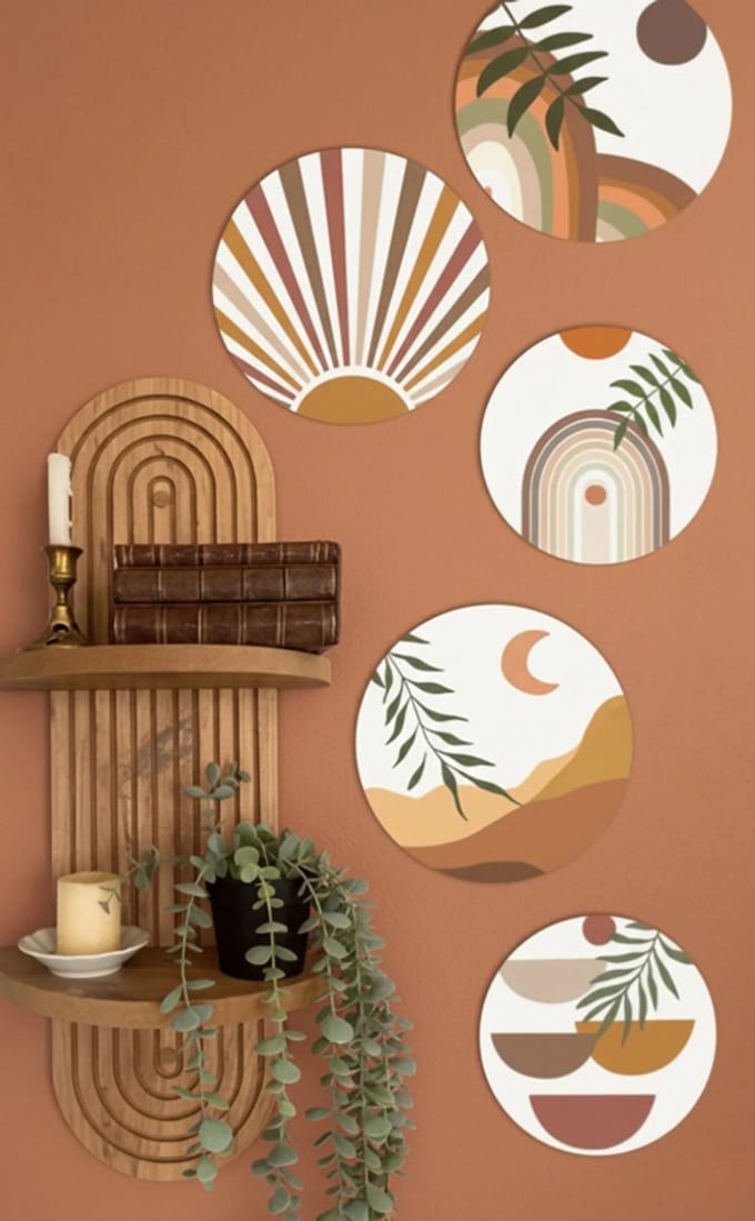 Moka Park - Wandplank - Decoratieve Plank - Multifunctionele Plank - Wandplank 70x29 cm - Bruin