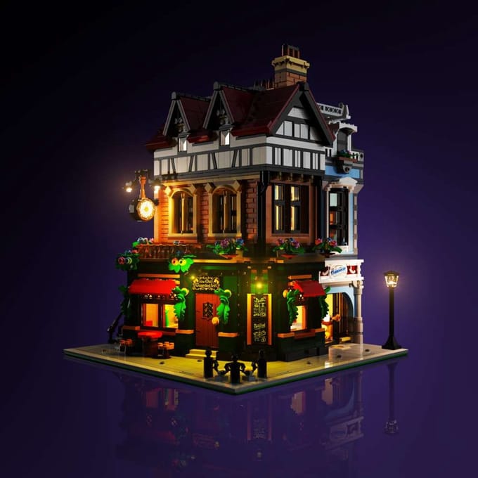 LMB 2.0 - Lighting set suitable for LEGO® Tudor Corner - 10350