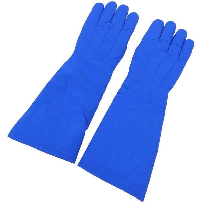 Cryogene Handschoenen 260 graden Celsius tot +148 graden Celsius Temperatuurbestendig 4 Laags Waterdicht Antivries Werkhandschoenen blue