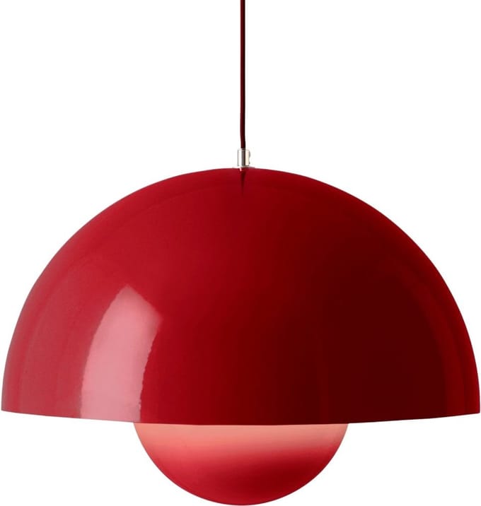 &Tradition Flowerpot VP2 Hanglamp Vermiljoen Rood