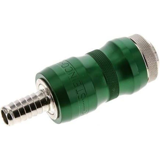 Vernikkeld Messing DN 7.8 Safety Luchtkoppeling Snelkoppeling met Schuifhuls 10 mm Slangpilaar