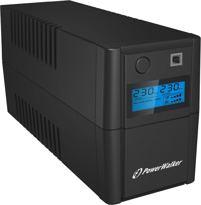 BlueWalker 10121001 - PowerWalker VI SHL - 850VA/480W - Line Interactive UPS