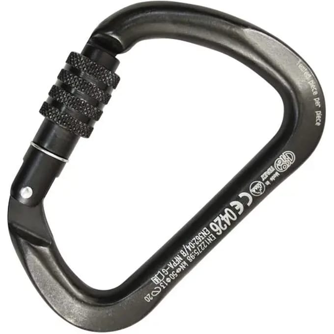 Schroefkarabijnhaak van staal met speciale behandeling Kong X-Large