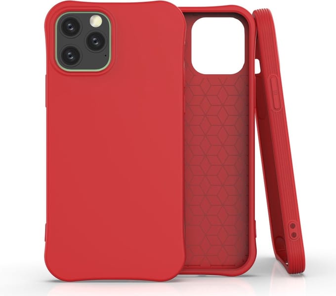 Peachy Soft case TPU hoesje geschikt voor iPhone 12 Pro Max - rood