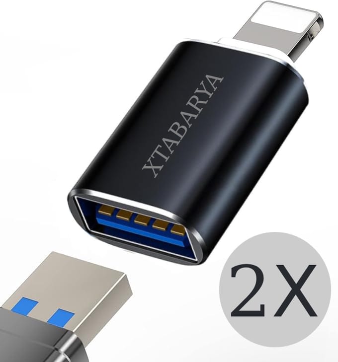 USB 3.0 OTG-adapter 2stuks– Voor data-overdracht, USB-sticks, muizen & toetsenborden | Zwart