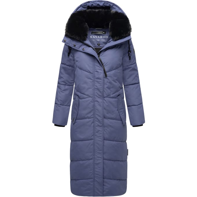 Navahoo dames gewatteerde winterjas Hingucker – Extra Lang & Warm